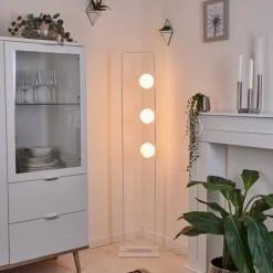 Lampadaire Beland Blanc, 3 lumières