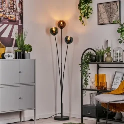 Lampadaire Belp Noir, 3 lumières