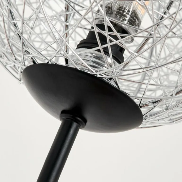 Lampadaire Bernado Argenté, 3 lumières