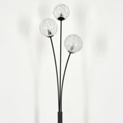 Lampadaire Bernado Argenté, 3 lumières