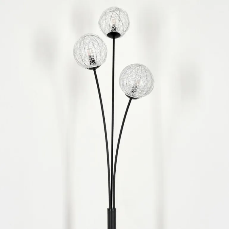 Lampadaire Bernado Argenté, 3 lumières