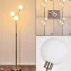 Lampadaire Bernado Nickel mat, 3 lumières