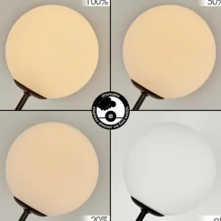 Lampadaire Bernado Noir, 5 lumières