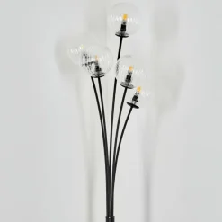 Lampadaire Bernado Noir, 5 lumières