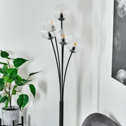 Lampadaire Bernado Noir, 5 lumières