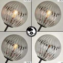 Lampadaire Bernado Noir, 5 lumières