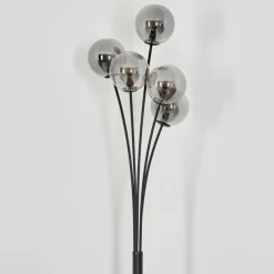 Lampadaire Bernado Noir, 5 lumières