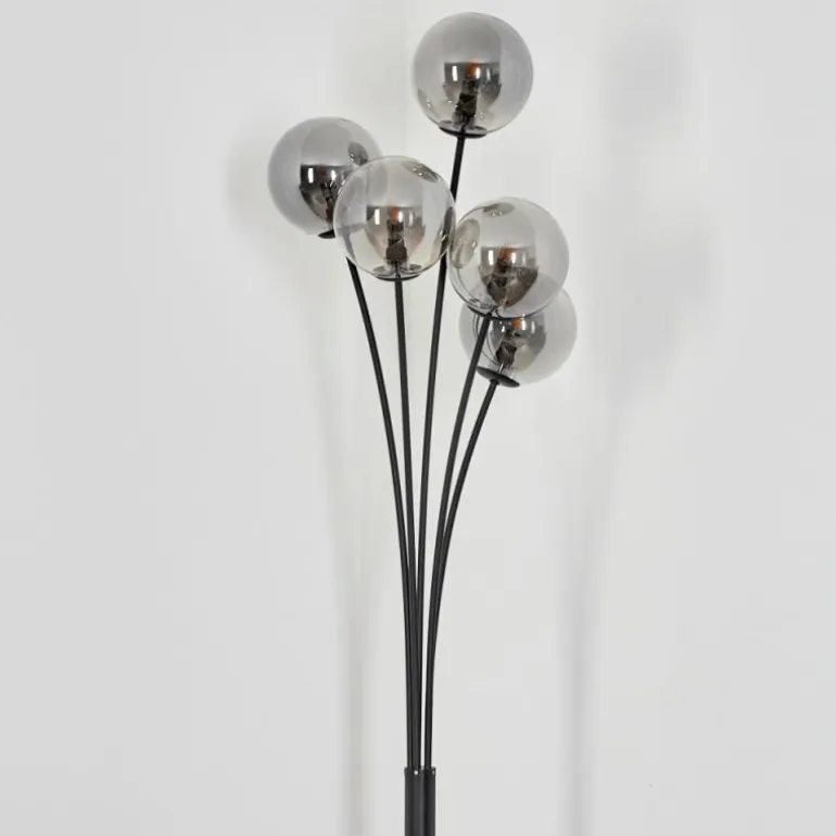 Lampadaire Bernado Noir, 5 lumières