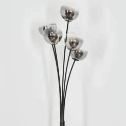 Lampadaire Bernado Noir, 5 lumières