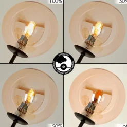 Lampadaire Bernado Noir, 5 lumières