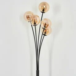 Lampadaire Bernado Noir, 5 lumières