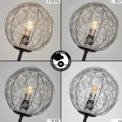 Lampadaire Bernado Noir, 5 lumières