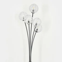 Lampadaire Bernado Noir, 5 lumières