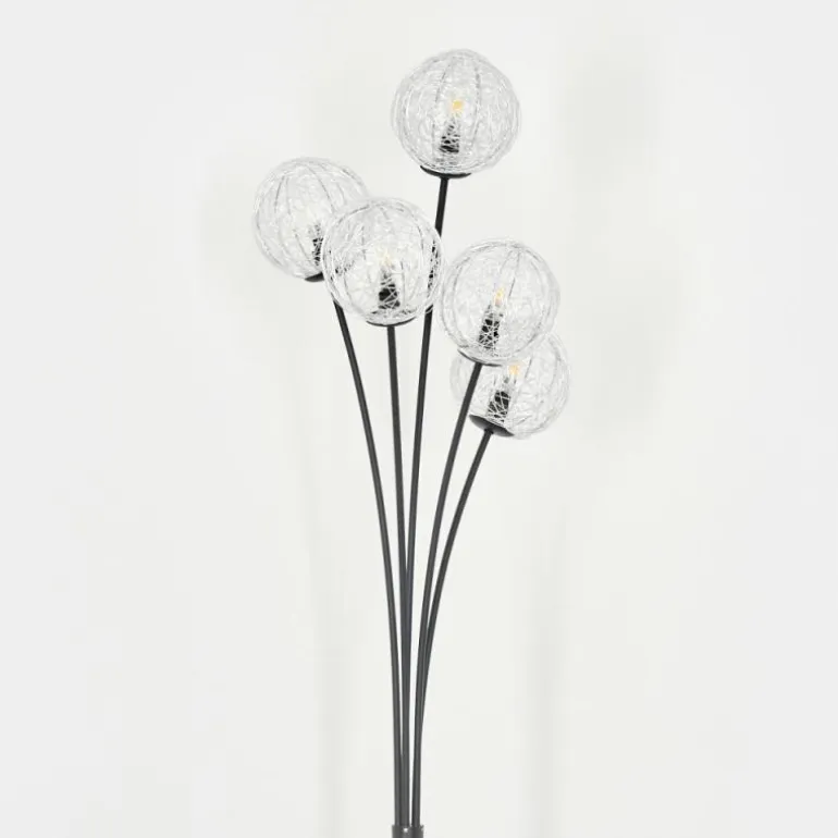 Lampadaire Bernado Noir, 5 lumières