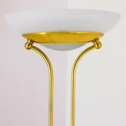 Lampadaire Biot LED Laiton, 2 lumières