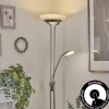 Lampadaire Biot LED Nickel mat, 2 lumières