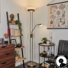 Lampadaire Biot LED Vieux laiton, 2 lumières