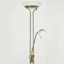Lampadaire Biot LED Vieux laiton, 2 lumières