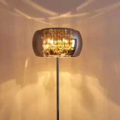 Lampadaire Blacklick Chrome, 4 lumières