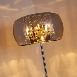 Lampadaire Blacklick Chrome, 4 lumières