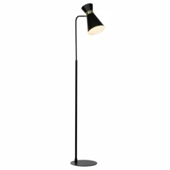 Lampadaire Brilliant Goldy Or, Noir, 1 lumière