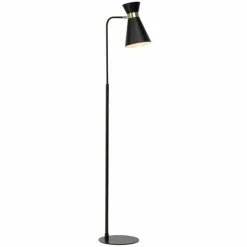 Lampadaire Brilliant Goldy Or, Noir, 1 lumière