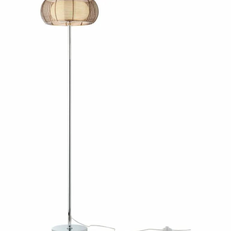 Lampadaire Brilliant RELAX Bronze, Chrome, 2 lumières