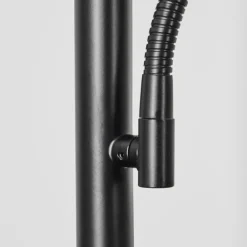 Lampadaire Busswil LED Noir, 2 lumières