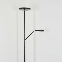 Lampadaire Busswil LED Noir, 2 lumières