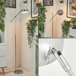 Lampadaire Camori Chrome, 1 lumière