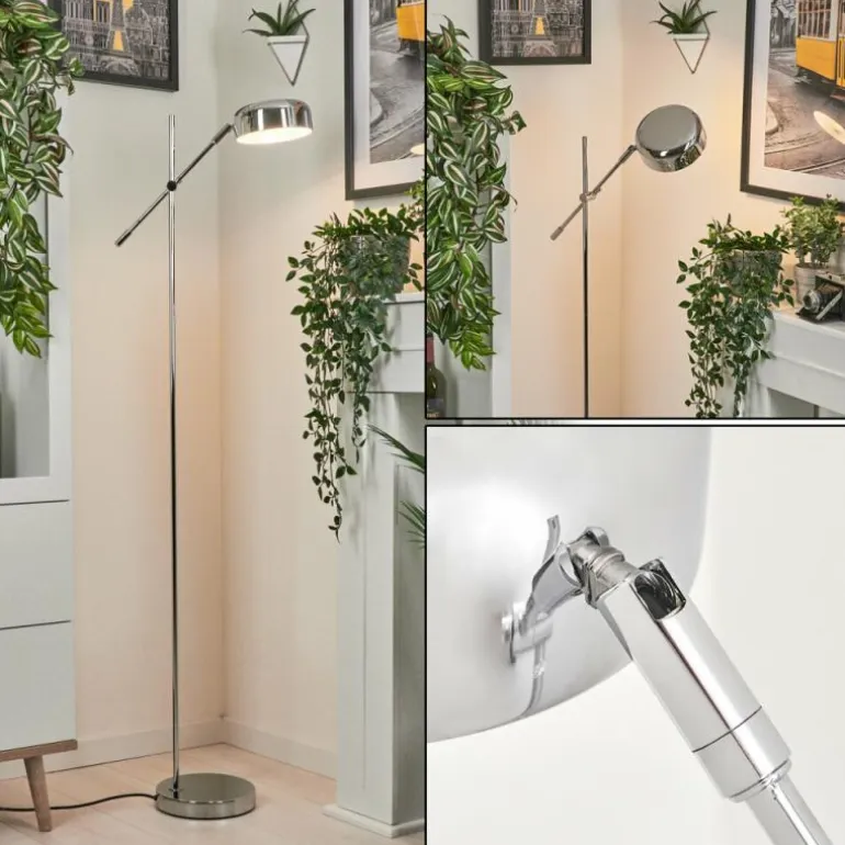 Lampadaire Camori Chrome, 1 lumière