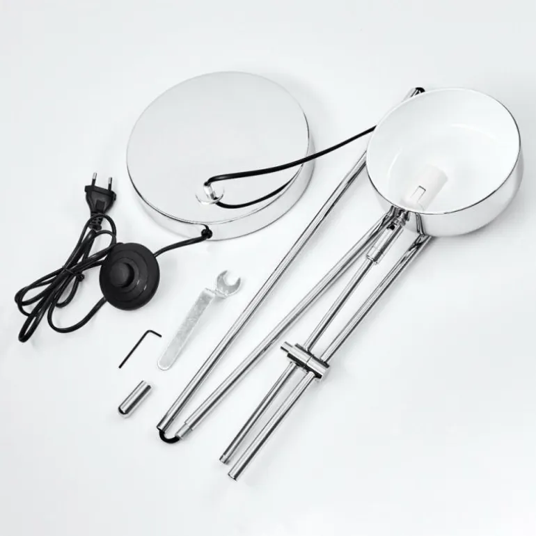Lampadaire Camori Chrome, 1 lumière