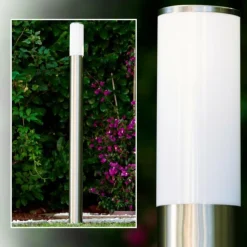 Lampadaire Caserta Acier inoxydable, 1 lumière