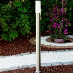 Lampadaire Caserta Acier inoxydable, 1 lumière