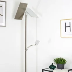 Lampadaire Cazis LED Nickel mat, 3 lumières