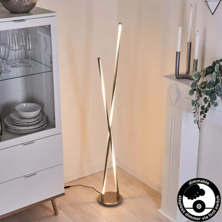 Lampadaire Concord LED Argenté, 1 lumière