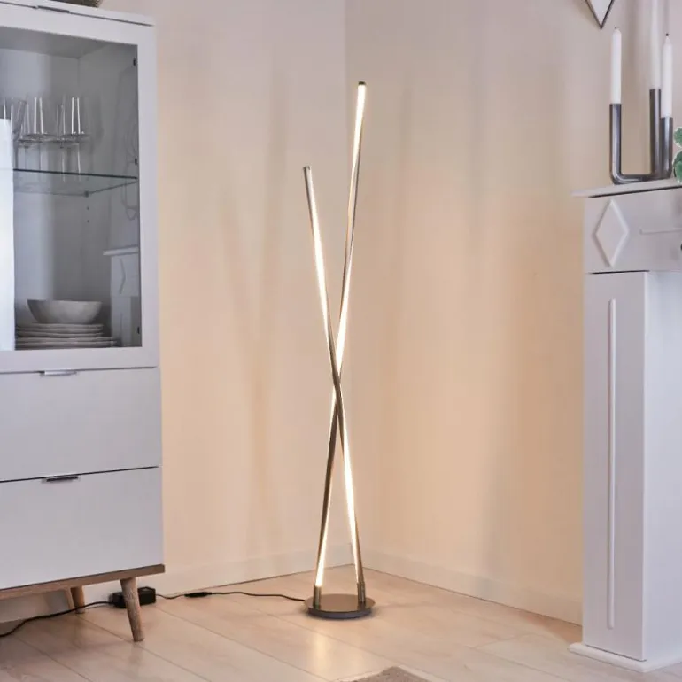 Lampadaire Concord LED Argenté, 1 lumière