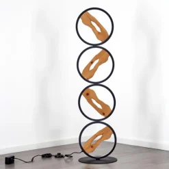 Lampadaire Cornol LED Écru, Noir, 1 lumière