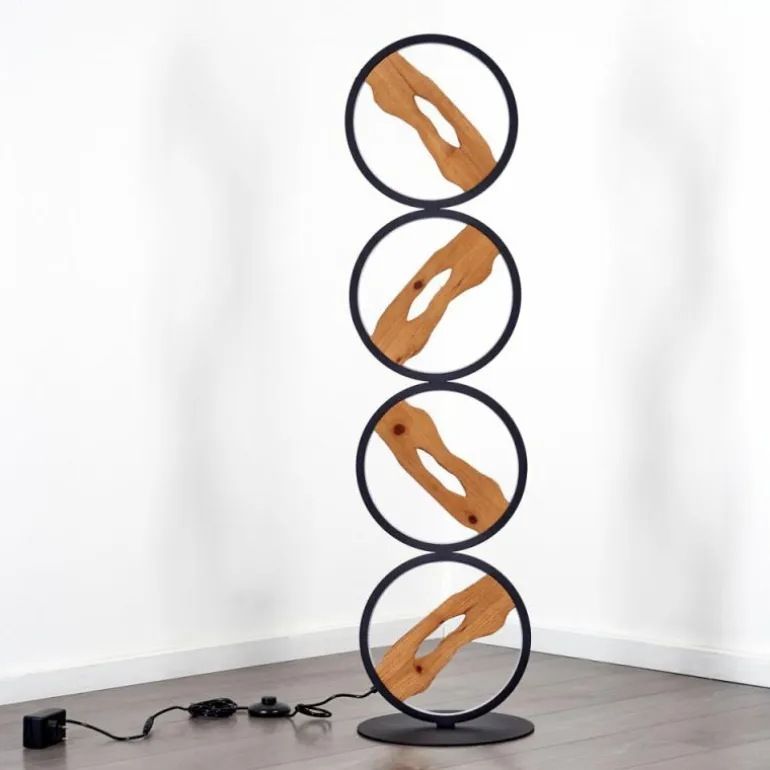 Lampadaire Cornol LED Écru, Noir, 1 lumière