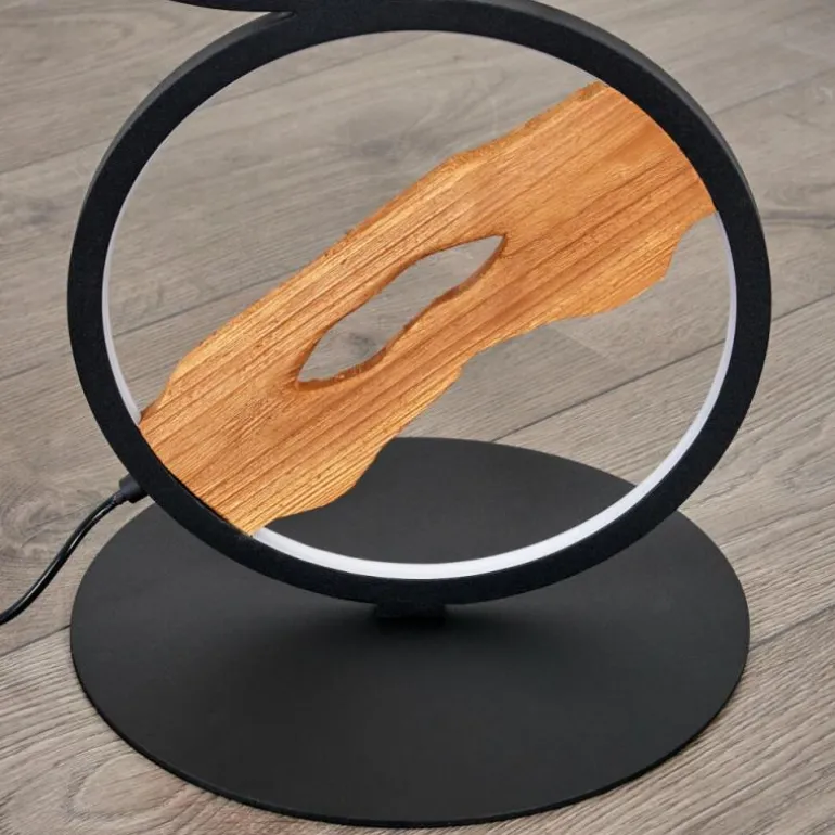 Lampadaire Cornol LED Écru, Noir, 1 lumière