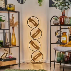 Lampadaire Cornol LED Écru, Noir, 1 lumière