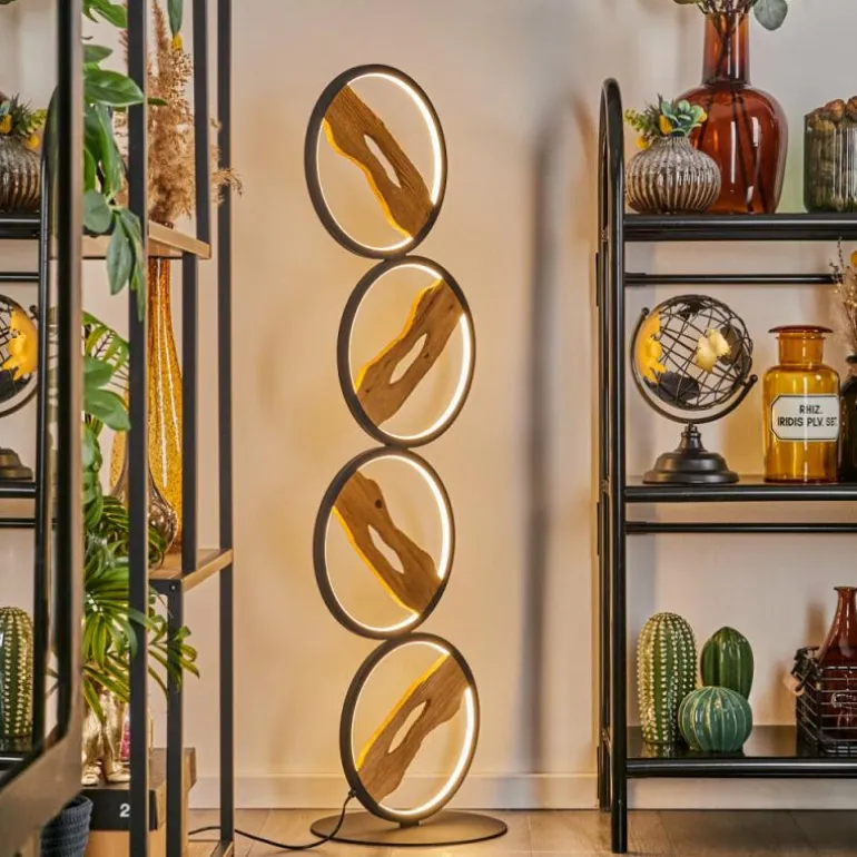 Lampadaire Cornol LED Écru, Noir, 1 lumière