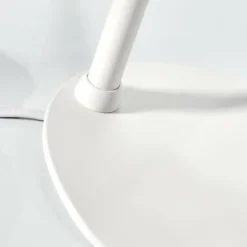 Lampadaire Corralcay Chrome, Blanc, 1 lumière