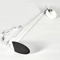 Lampadaire Corralcay Chrome, Blanc, 1 lumière