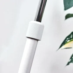 Lampadaire Corralcay Chrome, Blanc, 1 lumière