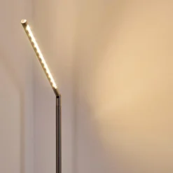 Lampadaire Deje LED Nickel mat, 1 lumière