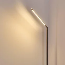 Lampadaire Deje LED Nickel mat, 1 lumière