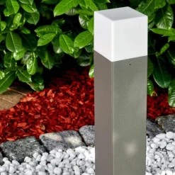 Lampadaire d'extérieur Algier LED Anthracite, 1 lumière