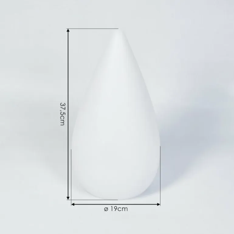 Lampadaire d'extérieur Bouilli LED Blanc, 1 lumière, Télécommandes, Changeur de couleurs