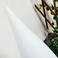 Lampadaire d'extérieur Bouilli LED Blanc, 1 lumière, Télécommandes, Changeur de couleurs